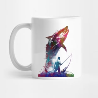 Fishing sport art #fishing Mug